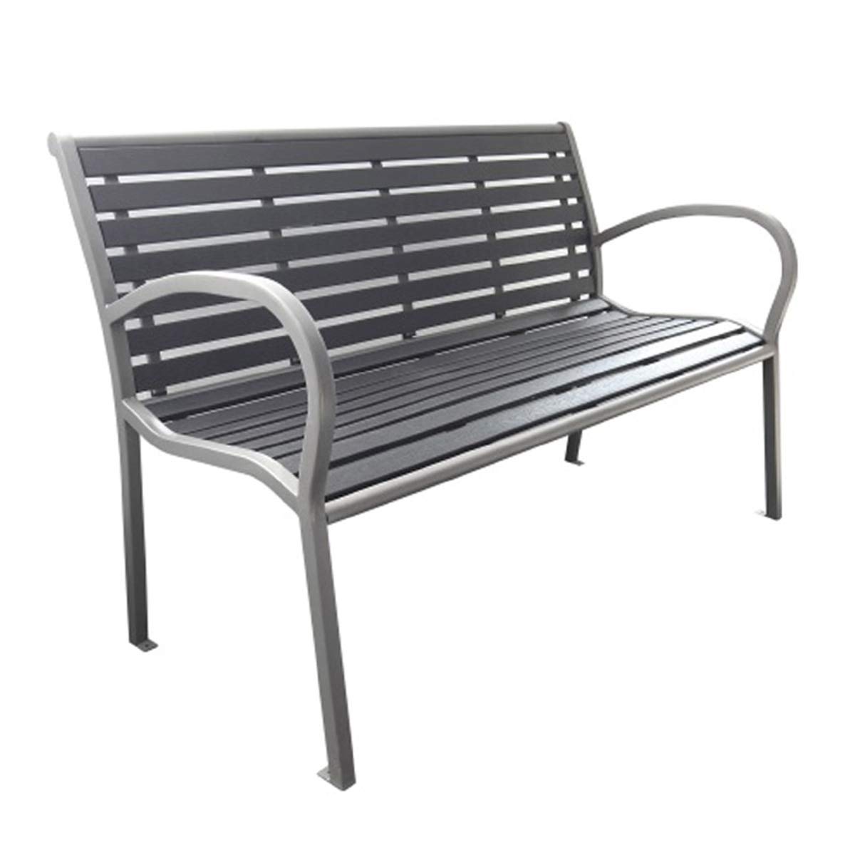 Garden & Outdoors Monaco Grey Garden Bench Garden Furniture & Accessories