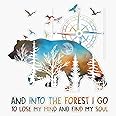 Vision Signs Into The Forest I Go Lose My Mind Sticker Bumper Sticker Vinyl Decal 5 inch