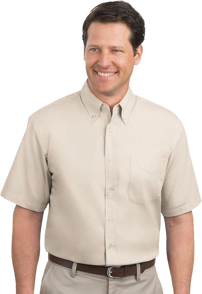 Port Authority Men's Tall Short Sleeve Easy Care at  Men’s Clothing store