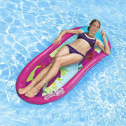 Salveo Swimways 6045230 Graphic Prints Floats (Pink Flowers)