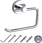 JASSFERRY Chrome Round Wall Mounted Toilet Roll Holder Bathroom Storage view 4