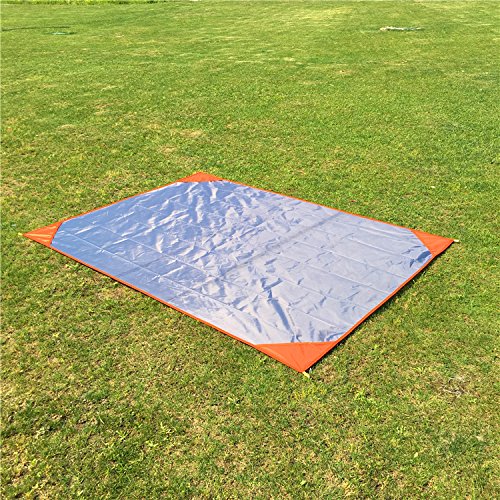 Survivalist Tent Accessories Waterproof Footprint for 2 Person Backpacking Tent 54X82 Inch