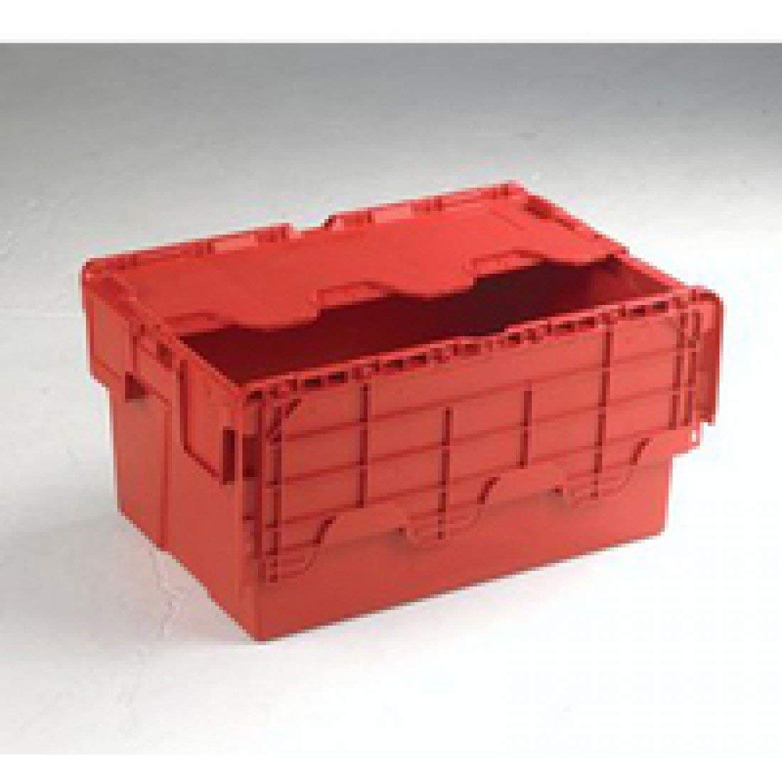 VFM 387995 Attached Lid Container, 54 L, Red