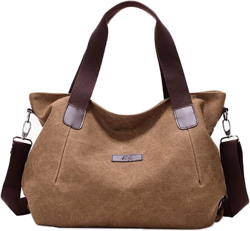 Owarder Women Canvas Top Handle Satchel Handbags Shoulder Bag Messenger Tote Bag Purse Crossbody Bag