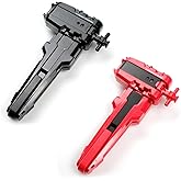 AIBREAY 2 Pack X String Launchers, X Winder Launcher with Grip, Two Launch Mode, Only Work with X Right Spinning Top(Red+Black)