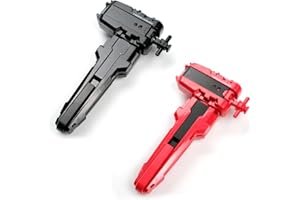 AIBREAY 2 Pack X String Launchers, X Winder Launcher with Grip, Two Launch Mode, Only Work with X Right Spinning Top(Red+Black)