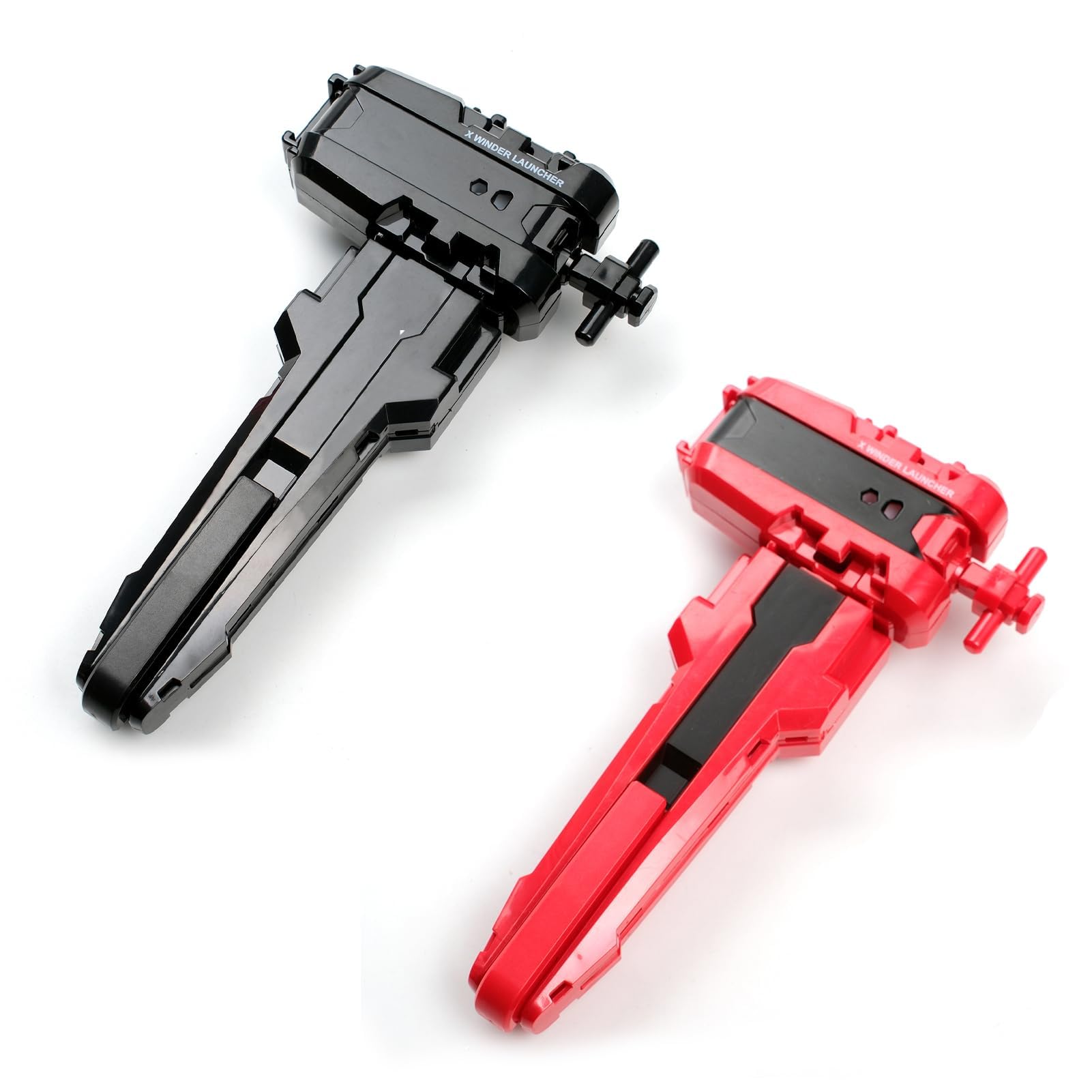 Photo 1 of AIBREAY 2 Pack X String Launchers, X Winder Launcher with Grip, Two Launch Mode, Only Work with X Right Spinning Top(Red+Black)