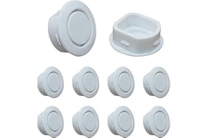 CouTunp 10PCS Bumper Hole Plugs Cover, 25-26mm Car Radar Hole Protection Cover, Waterproof Plastic Front Rear Bumper Sensor H