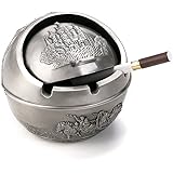 BTSKY Vintage Winddichter Aschenbecher mit Deckel