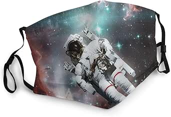 VANKINE Face Cover NASA Astronaut Floating in Outer Space ...