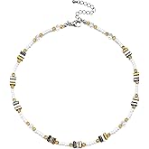 Cosace Beaded Necklaces for Women Beach Beaded Necklace Bead Choker Boho Necklaces for Women Handmade Summer Jewelry