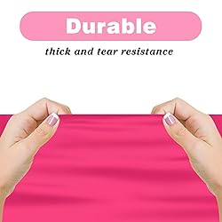 Kopokita 12PCS Hot Pink Plastic Tablecloths 54 x