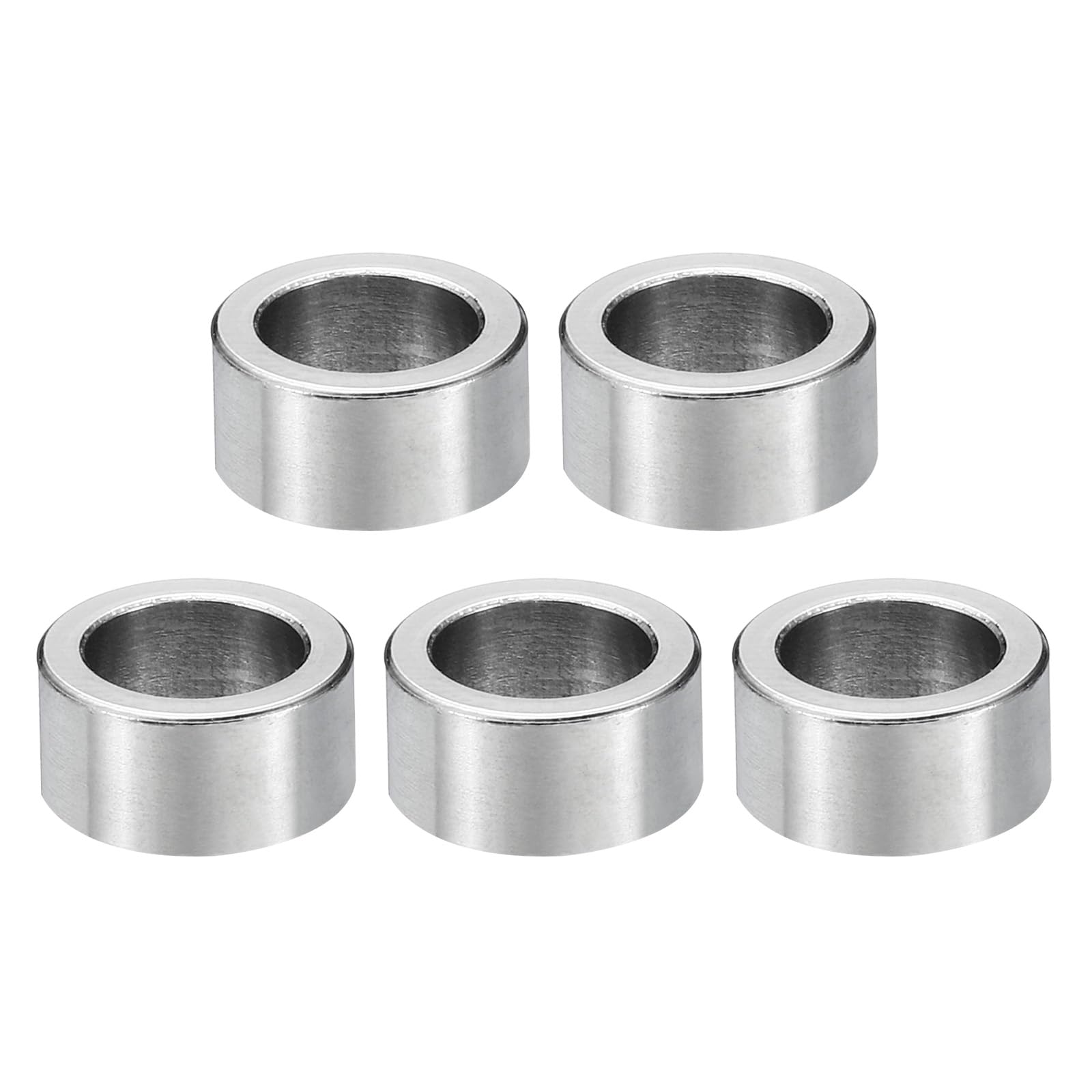 PATIKIL M8 Stainless Steel Spacers, 5Pcs Metal Spacer Stainless Steel 8.2mm ID x 12mm OD x 6mm L Stainless Steel Spacer Screw Standoff for 5/16" or M8 Screw