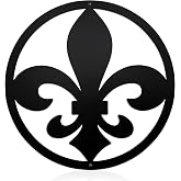 Metal Fleur De Lis Wall Decor - Exquisite Fleur De Lis Home Decor | Sculpture for Indoor/Outdoor, Housewarming Gifts
