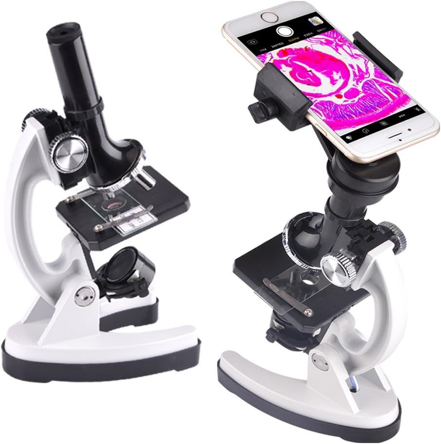 SOLOMARK Educational Microscope Kit for Kids and Beginners with Metal