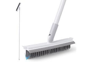 IVYROLL Grout Brush with Long Handle, Grout Cleaner for Tile Floors, Shower Tile Floor Scrubber for Cleaning Baseboard Bathroom
