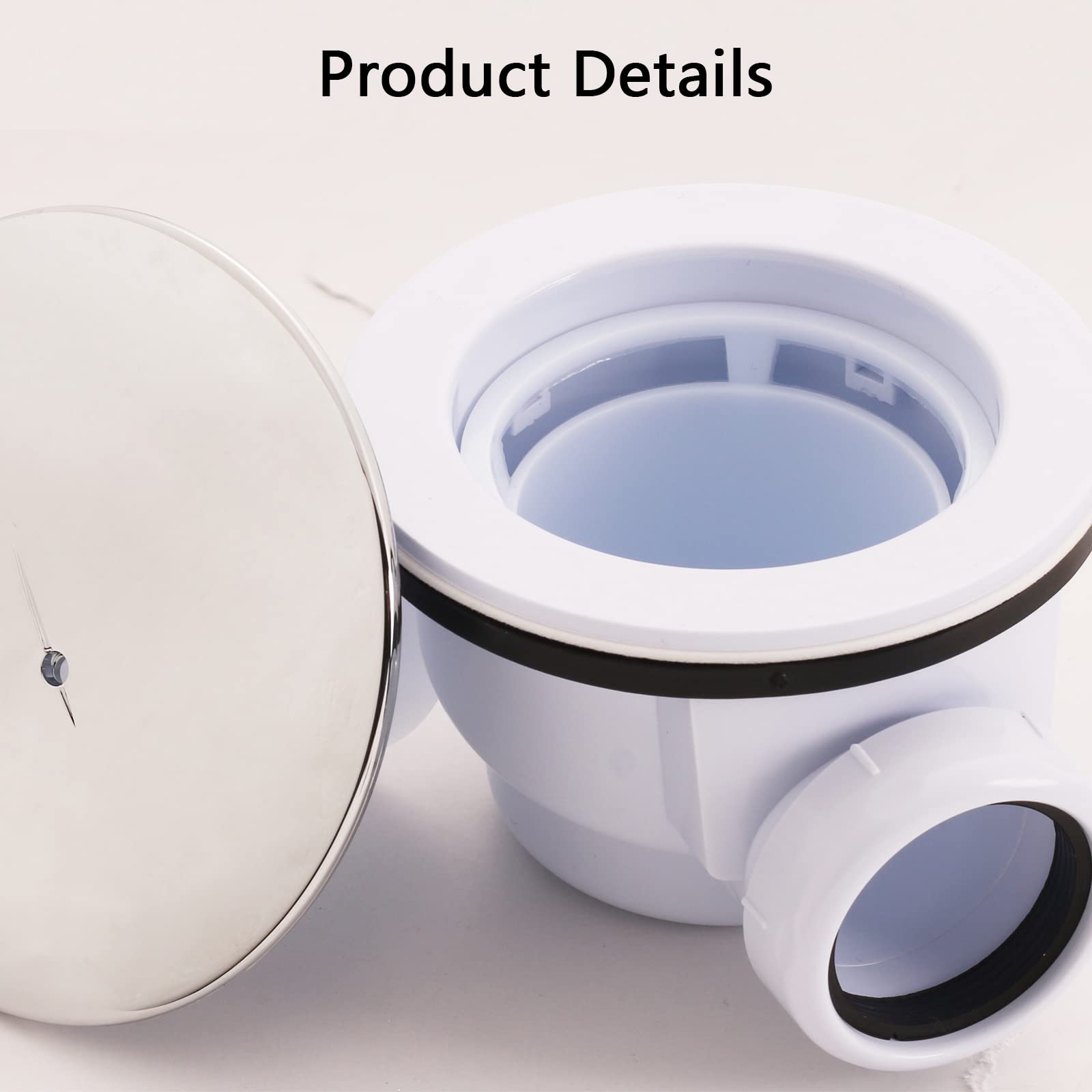 Mua PGYTEC Shower P Trap Side Drain, 1.5" Side Outlet, Chrome Plated ...