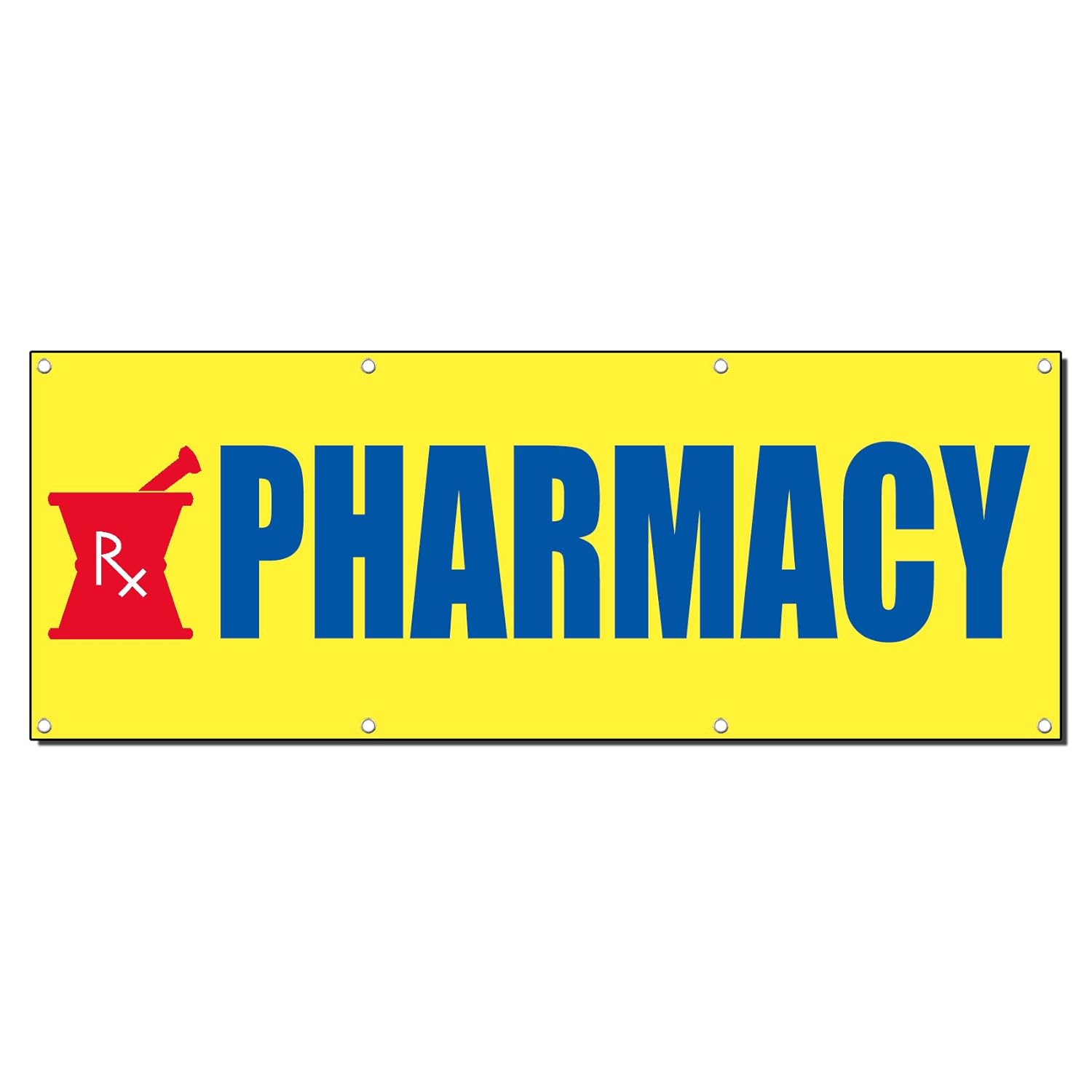 Pharmacy Promotion Business Sign Banner 2' X 4' W/ 4