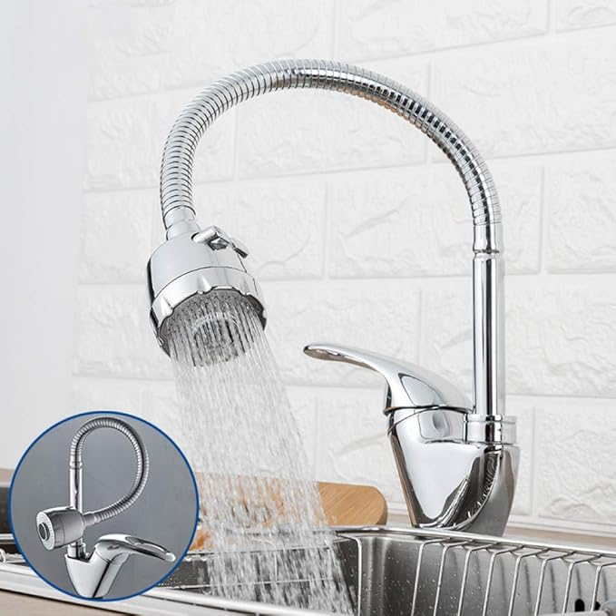 TNR® Grifo de cocina Latón Cobre Mango único Grifo de fregadero de