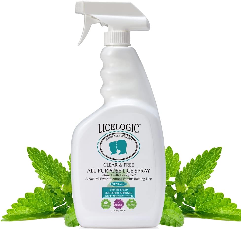 LiceLogic Natural Home Lice Spray for Furniture, Belongings, Bedding