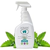 LiceLogic Clear & Free All-Purpose Home Lice Elimination Spray, 32 oz, Peppermint - for Furniture, Belongings, Bedding, Effective Against Super Lice, Eggs, & Nits, with Naturally Derived Licezyme