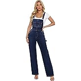 Hybrid & Company Womens Super Comfy Stretch Denim jumpsuit Pants Overalls