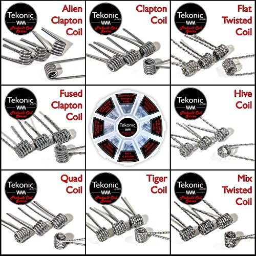 Tekonic Prebuilt Coil 8 Different Coils in 1 Kit 6 pcs per style in Total 48pcs