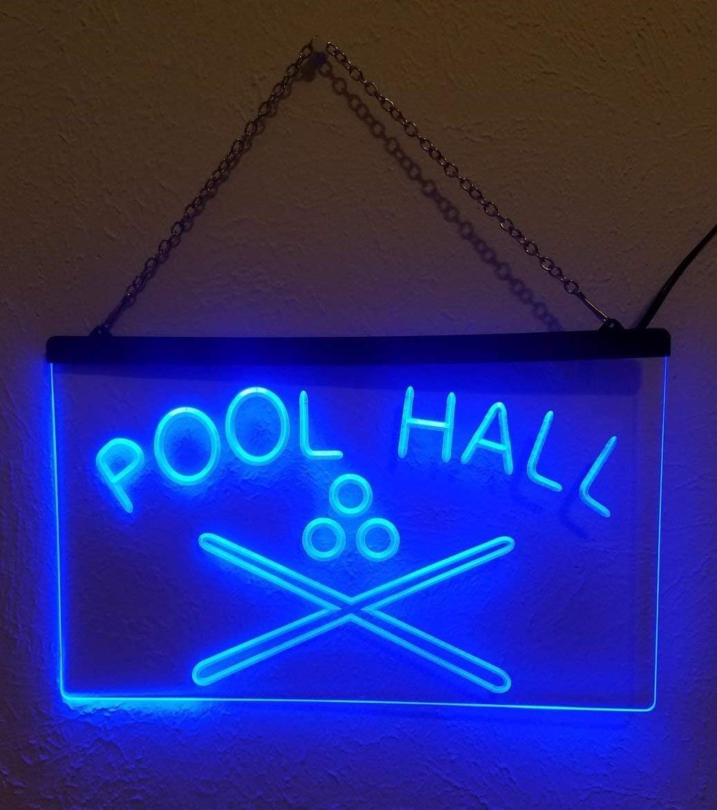 1st Door Imports Pool Hall LED Sign Billiards Snooker Bar Light