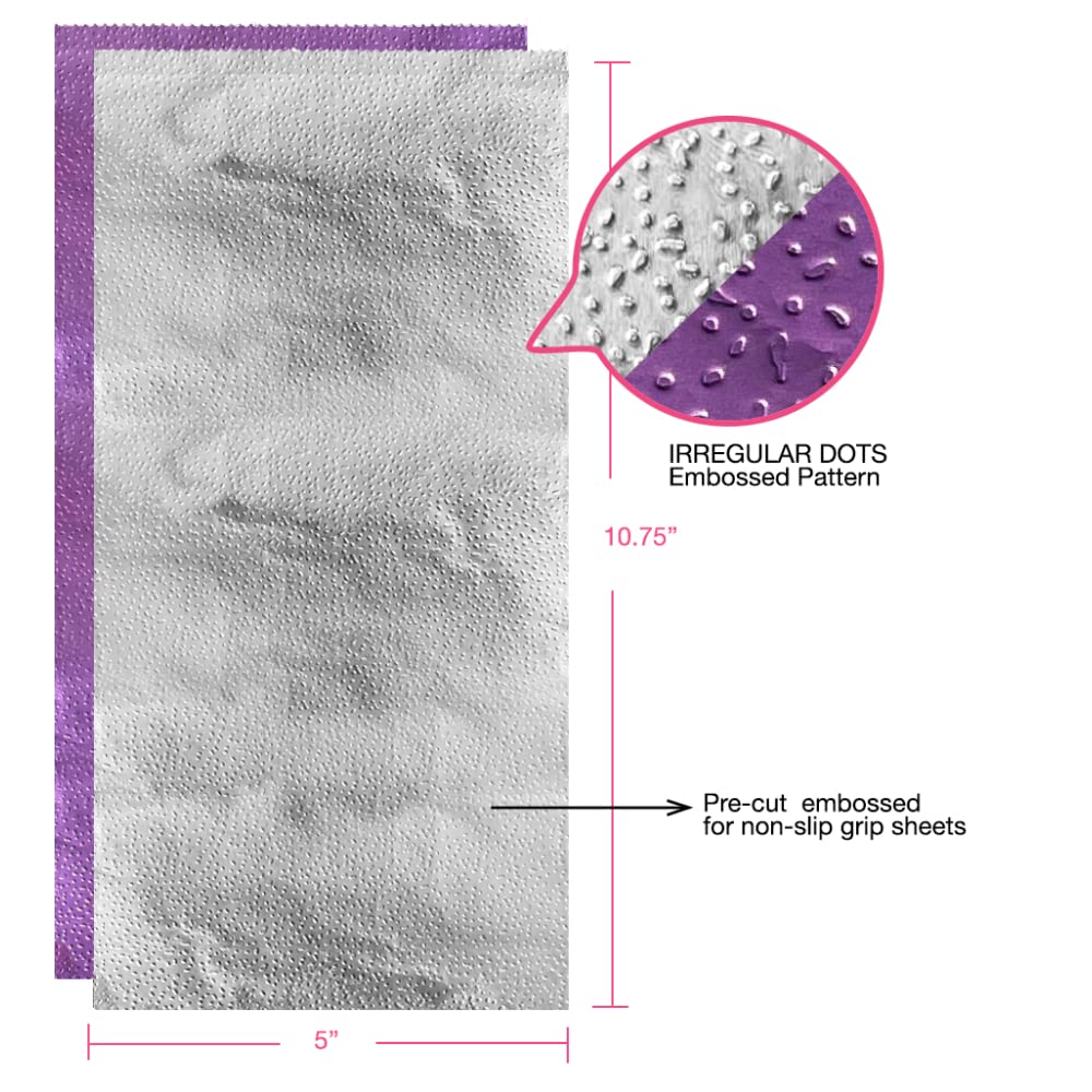 Colortrak Professional Dual Dispenser Pop-Up Coloring/Highlighting Foil Sheets, Multi-Dimensional Color or Highlighting Effects, Pre-Cut Sheets, Dual Compartments, Purple/Silver, Box of 400