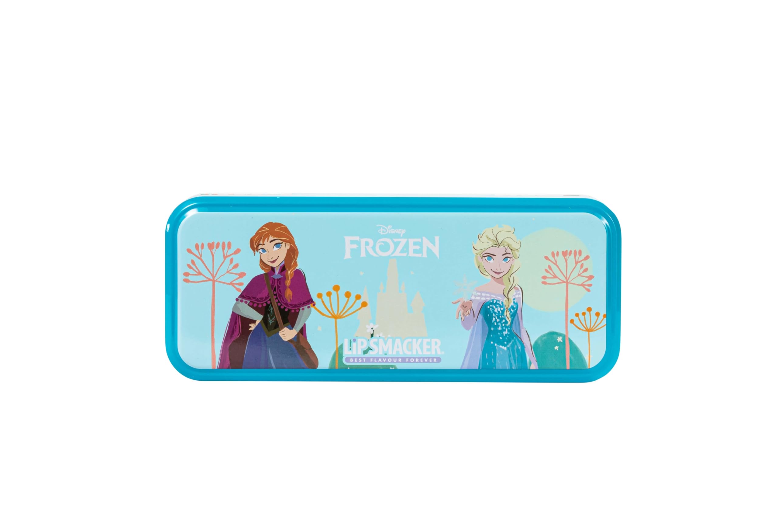 Lip Smacker Frozen Artisan Picnic Travel Beauty Tin, Frozen-Inspired 3-Tier Make-up Set Including Lip Glosses, Shimmer Creams, Make-up Applicators and Hair Accessories for your Kids' Princess Look