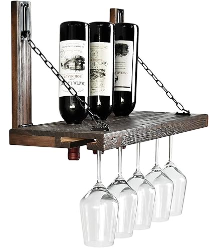 Amazon Wine Bottle Glass Holder Wood Dining Table Amazon Wooden