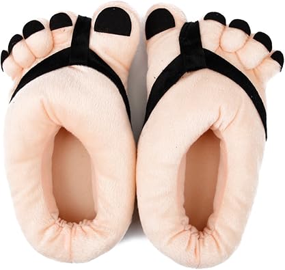 Chic Chic Women Men Funny Big Toe Cartoon Indoor Slippers Plush Soft Warm Winter Home Shoes Black Amazon Co Uk Shoes Bags