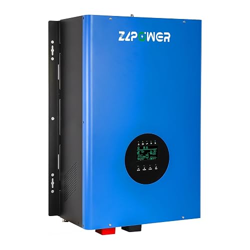 ZLPOWER 10000W Solar Hybrid Inverter, 48V DC to 110/240V (Settable) AC ...