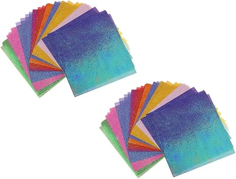 Amazon Co Jp P Prettyia おりがみ 折り紙 10cm角 ハンドメイド 鶴 花 芸術品 両面 光沢 ペーパー 約100枚入り ホビー