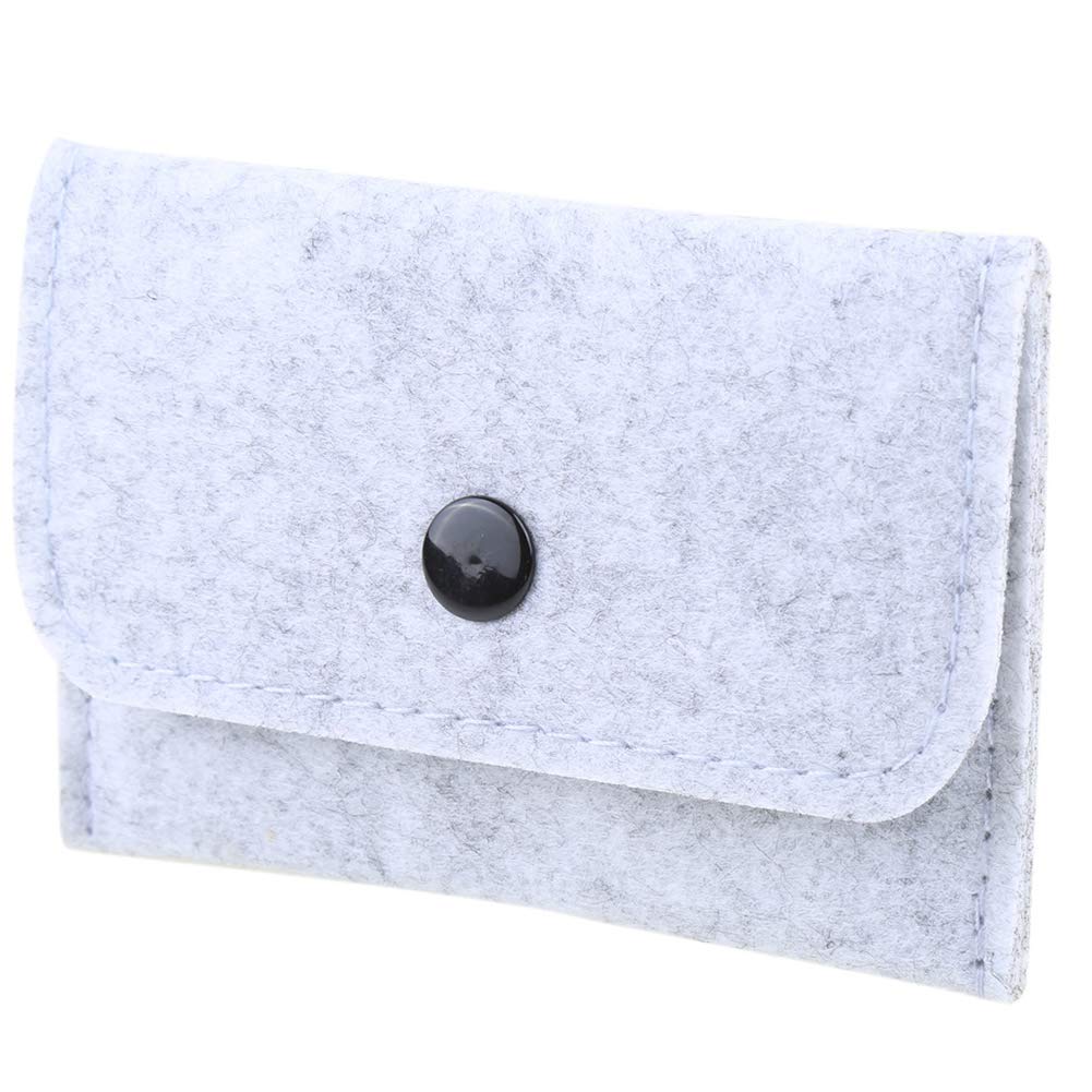 2 Pack Birth Control Pill Case with 3”×4” Grayish for Women Privacy Protection Contraceptive Medicine Holder Packet Sleeve Pouch Wallet