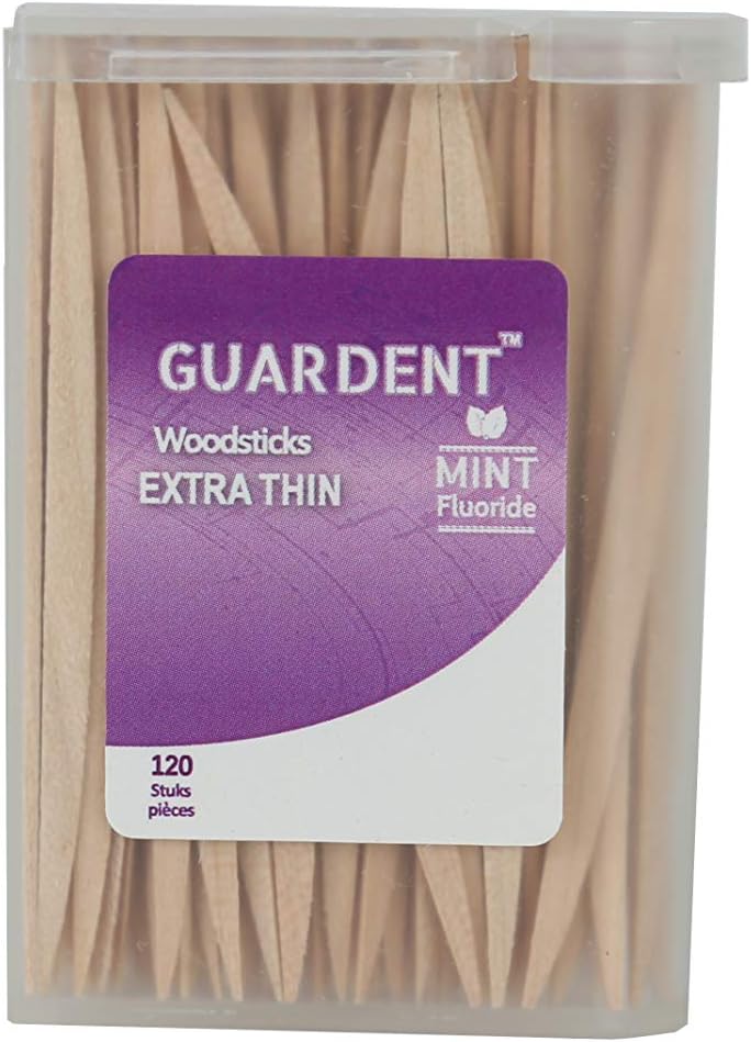 Guardent Dental ExtraThin Toothpicks and Biodegradable Woodsticks