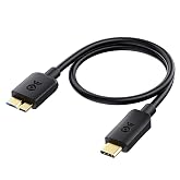 Cable Matters 10Gbps USB C to Micro USB 3.0 Cable, Micro B to USBC, 1ft | Micro-B 3.0 Connector, USB C Hard Drive Cable Compatible with Seagate, LaCie, Toshiba, Samsung and WD External Hard Drives