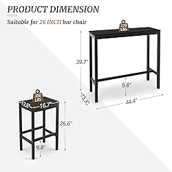 Cozyman Outdoor Bar Height Table and Chairs Set, 3