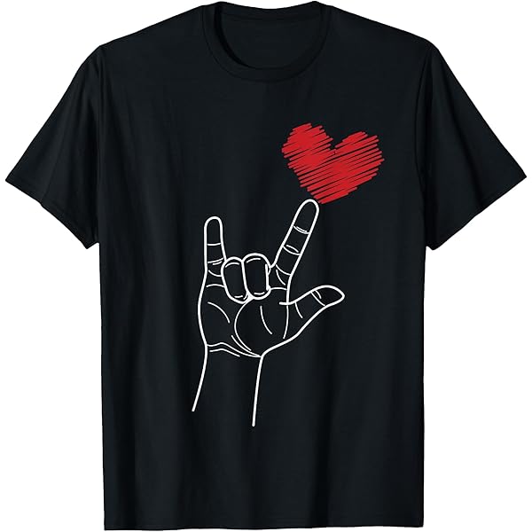 Amazon.com: I Love You. American Sign Language Gift T-Shirt