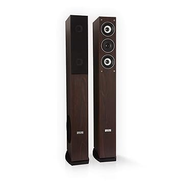 auna Line 4707 Standlautsprecher • 4-Wege-HiFi-Lautsprecher-Paar • HiFi-Anlage • 6,5' Subwoofer • 960 Watt Musikleistung • 4-