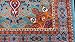 Generations pre8023LightBlue_2x4 Oriental Traditional Isfahan Persian Area Rug, 2' x 3', Light Blue/Navy/White/Orange/Yellow/Crimson Red