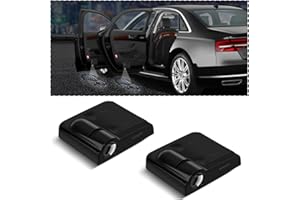 LKAHG 2Pcs Universal Car Door Lights Logo Projector, Auto Door Projection Wireless LED Welcome Courtesy Light, Welcome Ghost Shadow Lamp Vehicle Accessories Fit for Most Cars (Style E)