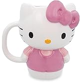 Sanrio Hello Kitty 3D Sculpted Ceramic Mug | BPA-Free Coffee Cup For Espresso, Caffeine, Cocoa