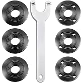7PCS IALTMEI Angle Grinder Nut ＆ Angle Grinder Wrench Set， Premium 5/8-11 Flange Metal Lock Nut, Compatible with Dewalt, Milwaukee, Makita1, Metabo, Bosch, Ryobi, Black Decker 4.5" 5" Grinder Parts