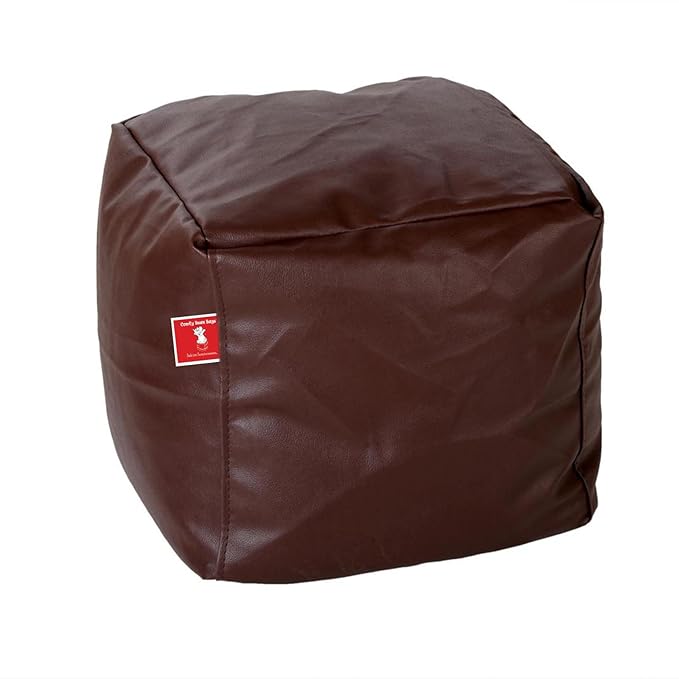 Bean Bags Bean Bag Footrest Medium Filled with Beans Filler (Brown