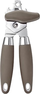 TJ POP Manual Can Opener Heavy Duty Smooth Edge Non-Slip Handles Brown view 1