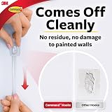 Command Clear Mini Hooks with Strips 30 Hooks 225g Damage Free view 5