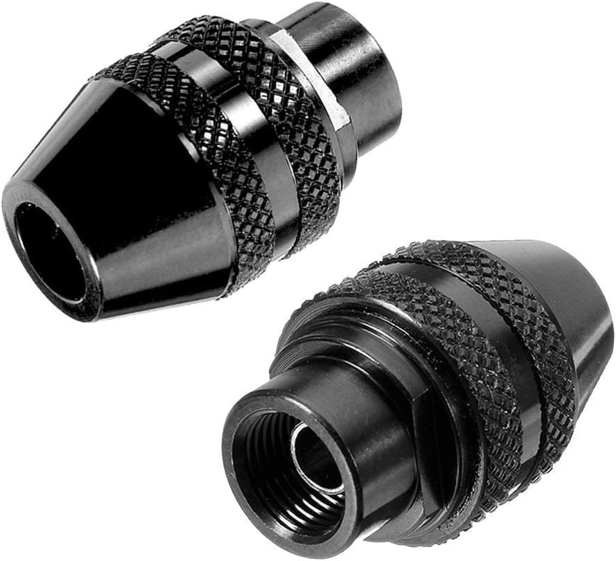 Eyech 2pc Universal Mini Multi Quick Change Keyless Chuck replacement for Dremel 4486 Rotary Tools 3000 4000 7700 8200-0.4-3.2mm