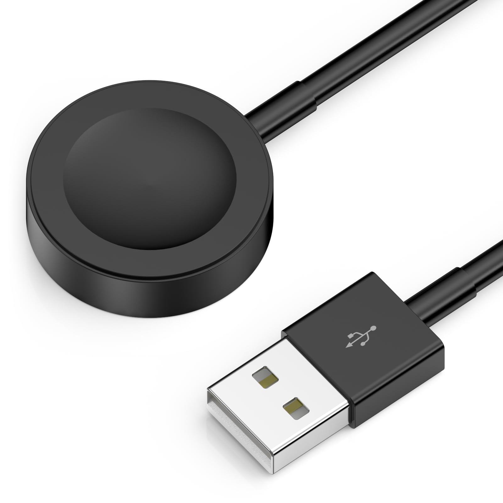 Photo 1 of New Upgraded for Watch Charger USB Magnetic iWatch Charger Portable Fast Charging Cable Compatible with Watch Ultra2 Ultra/Series 10/9/8/7/6/SE/5/4/3/2/1-Black/1m