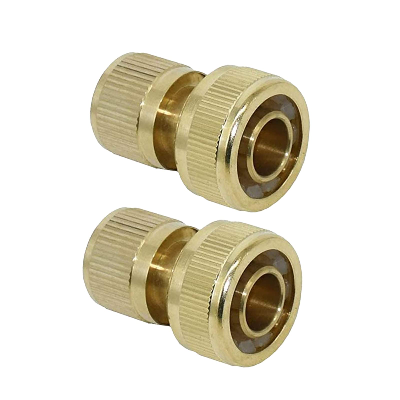 Hydrogarden 19 mm (3/4 inch) Hose End Quick Connect Fitting 3/4" Hose Pipe Quick Connector for Gardening, Home Watering,Car Washing（2PACK）